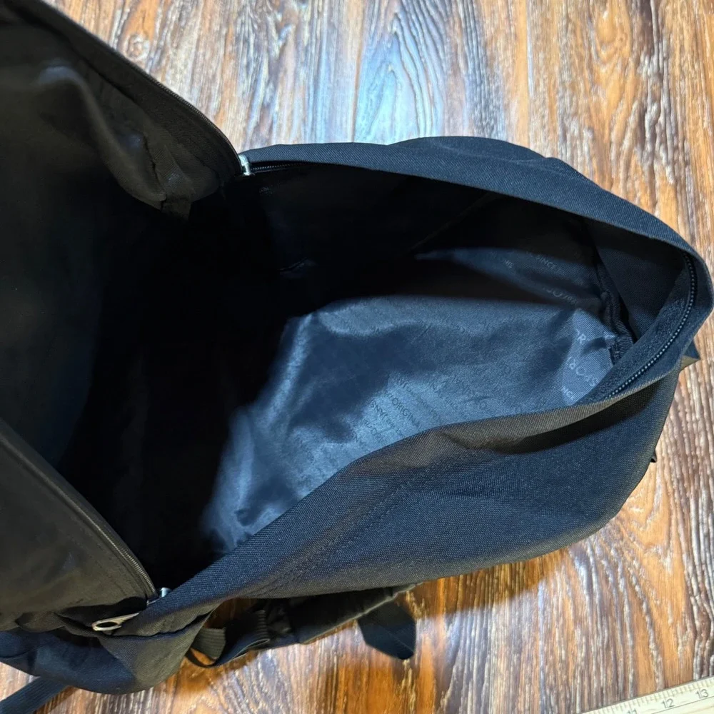 JanSport Backpack Black Classic School Travel Bookbag Padded Straps Bag FLAW